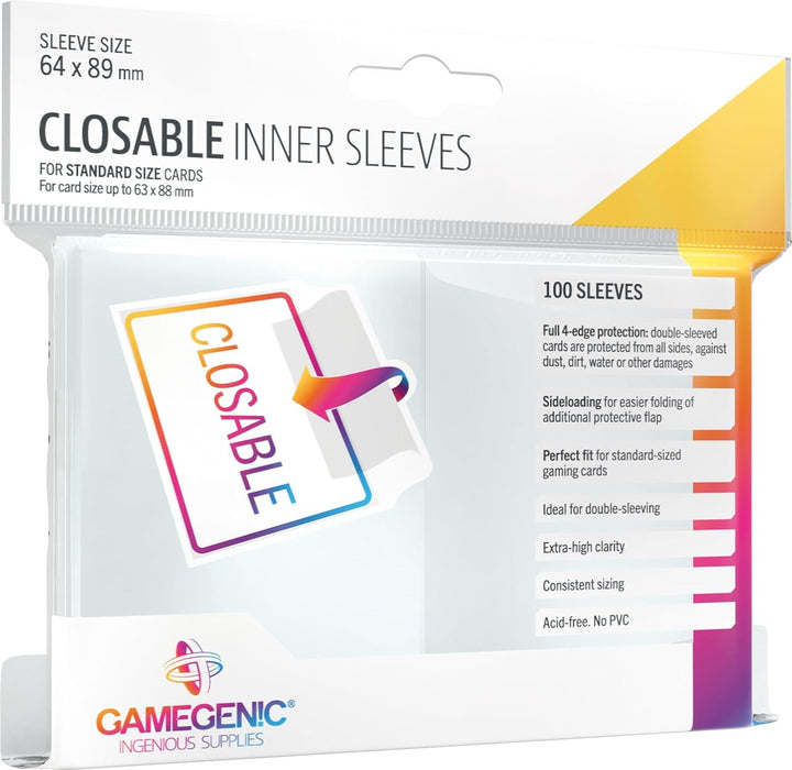 Closable Inner Sleeves - Clear (100)