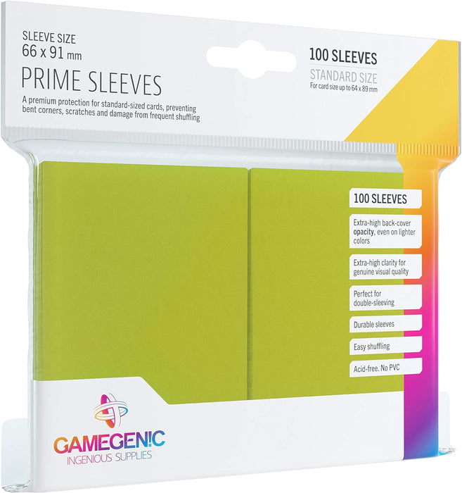 Prime Sleeves - Lime (100)