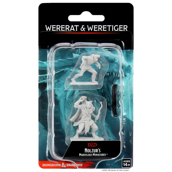 Wizkids - D&D Nolzurs Marvelous Miniatures: Wererat & Weretiger - Wave 11